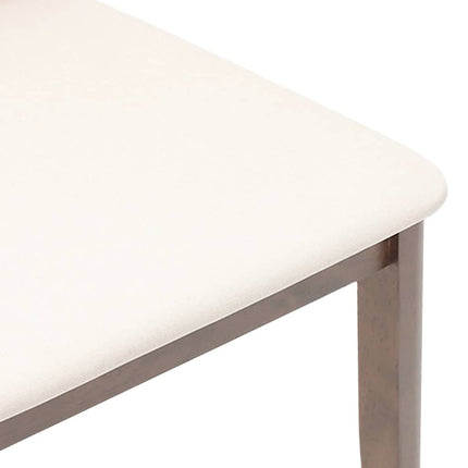 Chaises à manger coussins 2 pcs marron bois massif caoutchouc