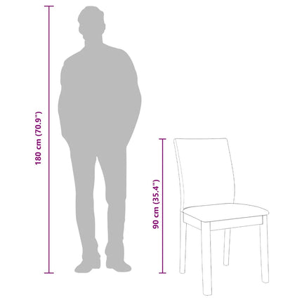 Chaises à manger coussins 2 pcs marron bois massif caoutchouc