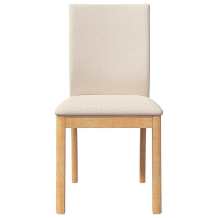 Chaises à manger coussins 2 pcs bois massif caoutchouc