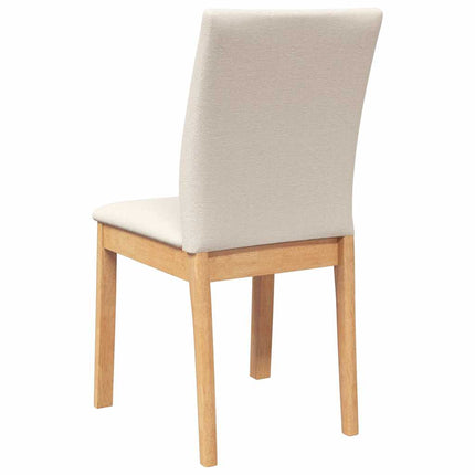 Chaises à manger coussins 2 pcs bois massif caoutchouc