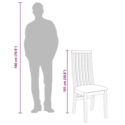 Chaises à manger coussins 2 pcs bois massif caoutchouc