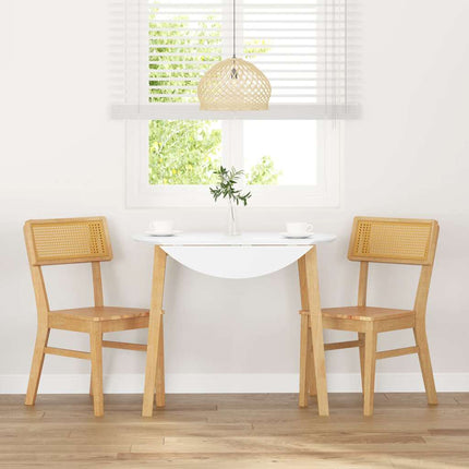 Chaises à manger 2 pcs bois massif caoutchouc