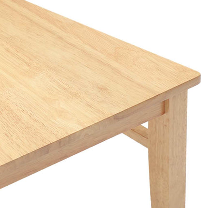 Chaises à manger 2 pcs bois massif caoutchouc