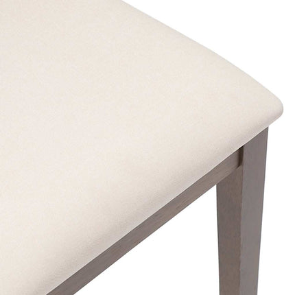 Chaises à manger coussins 2 pcs marron bois massif caoutchouc