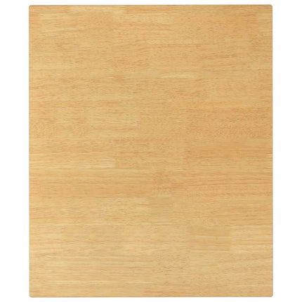 Table à manger blanc bois massif et caoutchouc