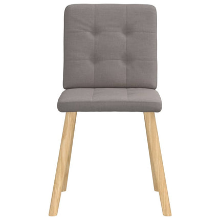 Chaises à manger lot de 4 taupe tissu