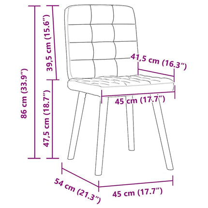 Chaises à manger lot de 4 noir tissu