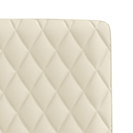 Chaises à manger lot de 4 crème similicuir