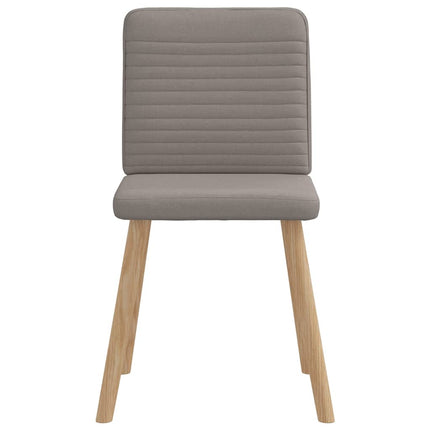 Chaises à manger lot de 4 taupe tissu