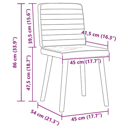 Chaises à manger lot de 4 gris clair tissu