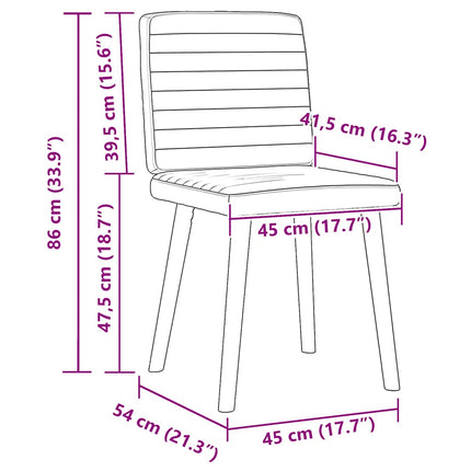 Chaises à manger lot de 4 gris foncé tissu
