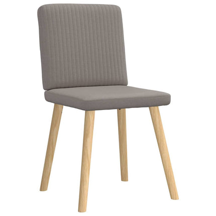 Chaises à manger lot de 4 taupe tissu