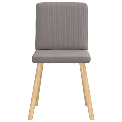 Chaises à manger lot de 4 taupe tissu