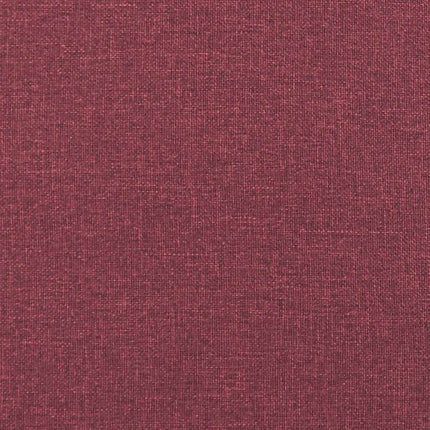 Chaises à manger lot de 4 rouge bordeaux tissu