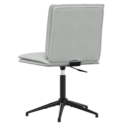 Chaises à manger lot de 2 Gris clair Velours