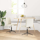 Chaises à manger lot de 2 Crème Velours