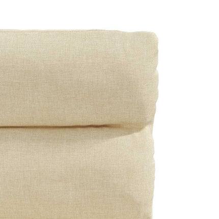 Chaises à manger lot de 4 crème tissu