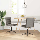 Chaises à manger lot de 2 gris similicuir