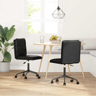 Chaises à manger lot de 2 noir similicuir