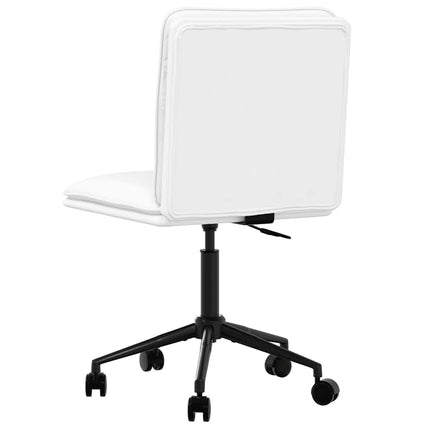 Chaises à manger lot de 2 blanc similicuir