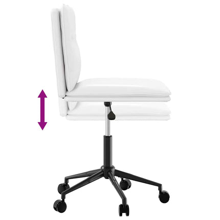 Chaises à manger lot de 2 blanc similicuir