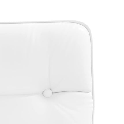 Chaises à manger lot de 2 blanc similicuir