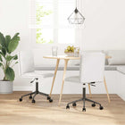 Chaises à manger lot de 2 blanc similicuir