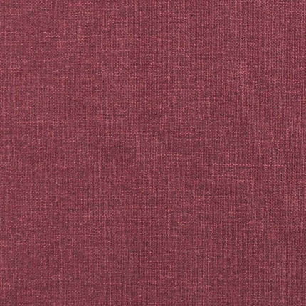 Chaises à manger lot de 6 rouge bordeaux tissu