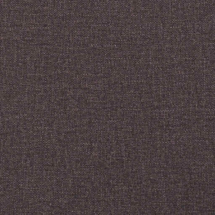 Chaises à manger lot de 6 marron foncé tissu