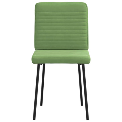 Chaises à manger lot de 6 vert clair velours