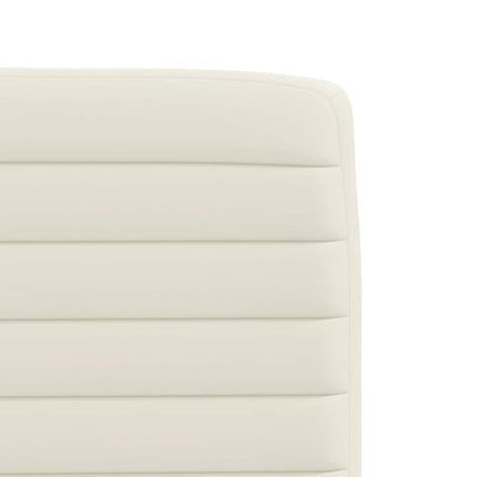 Chaises à manger lot de 6 crème velours