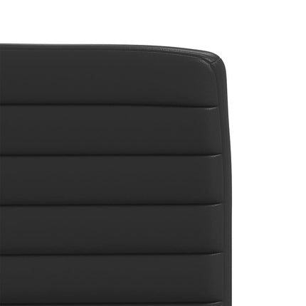 Chaises à manger lot de 6 noir similicuir