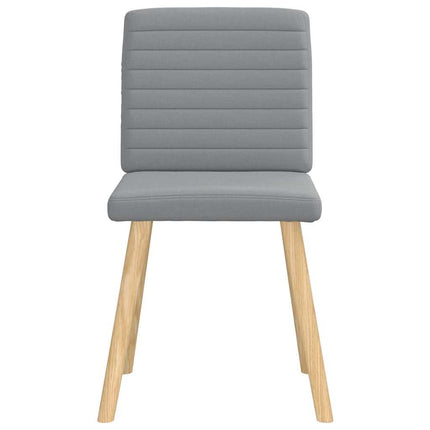 Chaises à manger lot de 6 gris clair tissu