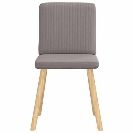 Chaises à manger lot de 6 taupe tissu