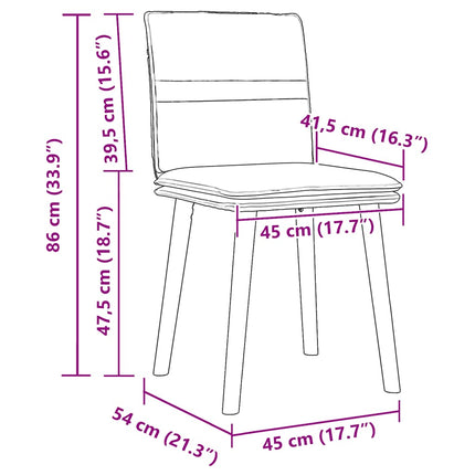 Chaises à manger lot de 6 gris clair tissu