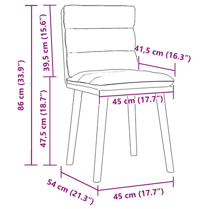 Chaises à manger lot de 6 gris foncé tissu