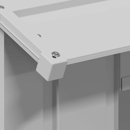 Niche pour chien avec toit noir 85x107x81 cm acier galvanisé