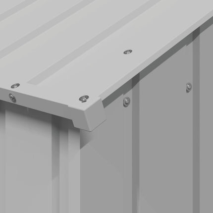 Niche pour chien avec toit noir 113x153x101 cm acier galvanisé