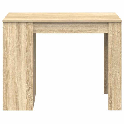 Bureau avec tiroir et étagère chêne sonoma bois d'ingénierie