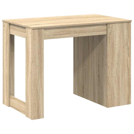 Bureau avec tiroir et étagère chêne sonoma bois d'ingénierie