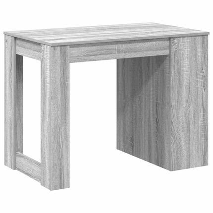 Bureau avec tiroir et étagère sonoma gris bois d'ingénierie