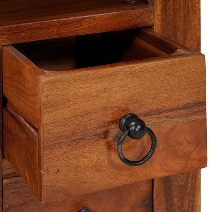 Buffet avec tiroir Marron 80 x 30 x 55 cm Bois d'acacia massif