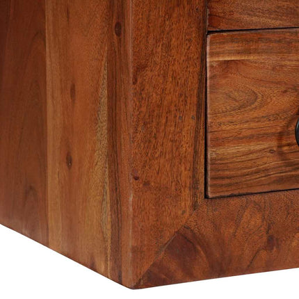 Buffet avec tiroir Marron 80 x 30 x 55 cm Bois d'acacia massif