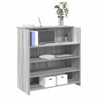 Bureau de réception sonoma gris 100x50x103,5 cm bois ingénierie