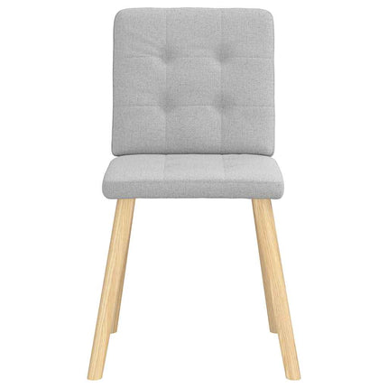 Chaises à manger lot de 2 gris nuage tissu