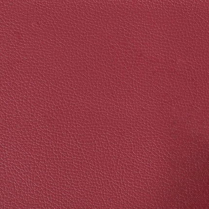 Chaises à manger lot de 2 rouge bordeaux similicuir