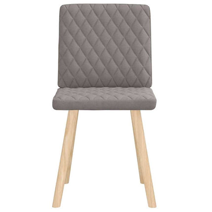 Chaises à manger lot de 2 taupe tissu