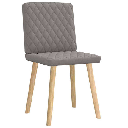Chaises à manger lot de 2 taupe tissu