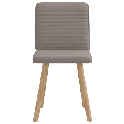 Chaises à manger lot de 2 taupe tissu
