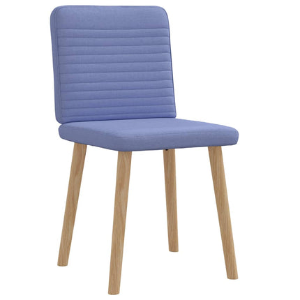 Chaises à manger lot de 2 bleu jean tissu